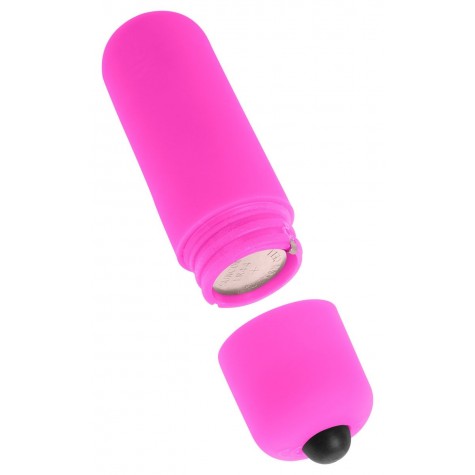 Розовая анальная вибропробка Vibrating Butt Plug - 14,5 см.